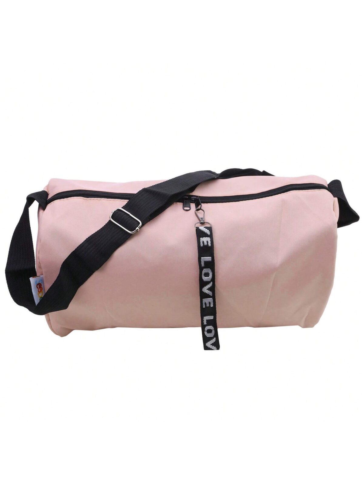 Bolso deportivo rosa letras love